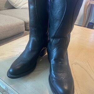 Lucchese Black and Tan Leather Boots